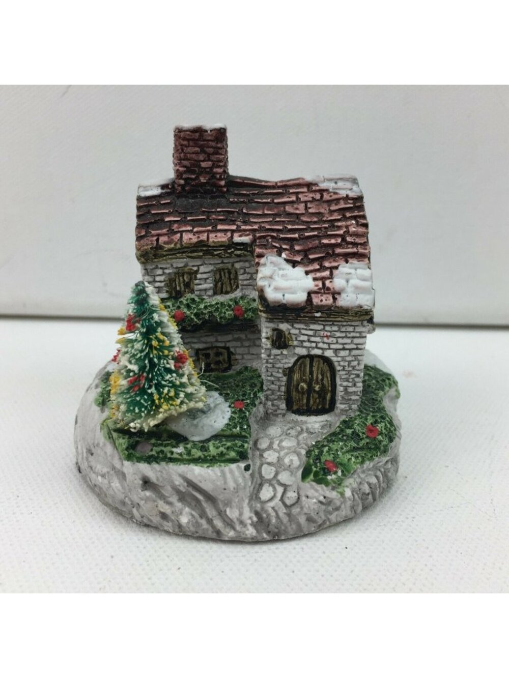 Vintage Current Inc. Christmas Village Small Snow Cottage